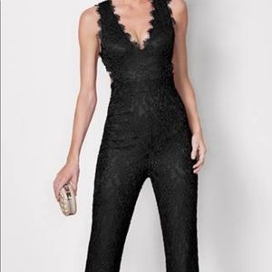 Sexy black lace jumpsuit - Size L